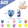 200Pcs 2 Colors ABS Plastic Beads KY-FS0001-42C-4