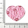 Valentine's Day Printed Transparent Acrylic Pendants OACR-S045-04C-3