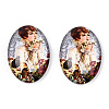 Glass Cabochons GGLA-T004-01W-1