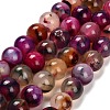 Dyed Natural Agate Beads Strands G-G203-10J-12mm-2