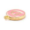 Golden Plated Alloy Enamel Charms X-ENAM-Q437-14D-2