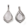 Natural Quartz Crystal Pendants G-H283-04P-25-2