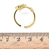 304 Stainless Steel Cubic Zirconia Cuff Open Rings for Women RJEW-Z122-02G-05-5