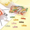 48Pcs 8 Colors Valentine's Day Theme Alloy Enamel Pendants ENAM-FS0002-51-9
