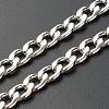 304 Stainless Steel Curb Chain Necklaces X-NJEW-JN03555-4