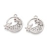 Alloy and Rhinestone Pendants PALLOY-T092-18C-P-1