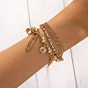 Fashionable Iron Multi-Layer Handmade Tassel Jewelry Personalized Bracelets KR6302-1-1