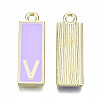 Alloy Enamel Pendants ENAM-T012-01V-RS-3