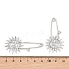 Sun 304 Stainless Steel Safety Pins Brooch Findings SA-CBA098D-13A-P-3