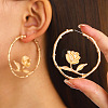 Alloy Stud Earrings WGE798E-05-1