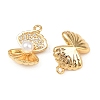 Brass Micro Pave Cubic Zirconia Pendants KK-F902-06B-G-2