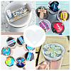 8Pcs Acrylic Heat Transfer Big Pendants FIND-SP0003-09C-4
