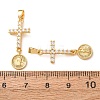 Religion Brass Pave Clear Cubic Zirconia Pendants CU-CBA40F6-01G-3