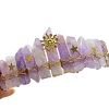 Natural Lavender Jade Hair Bands PW-WGE968B-14-1