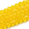 Transparent Glass Beads Strands EGLA-A039-T6mm-D22-1