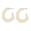 Large C-shape Stud Earrings for Girl Women KY-Q058-081C-1