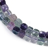 Natural Colorful Fluorite Beads Strands G-P553-E01-03-4