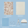 Wooden 2-Ring Loose Leaf Binder Postcard Phote Album Cover DIY-WH0547-234-2