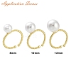 Brass Cup Peg Open Cuff Ring Settings KK-G518-02G-02-4