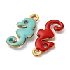 304 Stainless Steel Enamel Charms STAS-Q363-14G-G-2