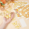 12 Sets 3 Colors Butterfly Cake Topper Sets DIY-SC0024-76-3