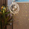 Spider Web & Spider Glass Beads Suncatchers HJEW-F027-15-2