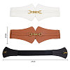 Globleland 3Pcs 3 Colors Imitation Leather Elastic Corset Belts AJEW-GL0002-23-4