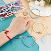 25Pcs 5 Colors Braided Nylon Cord Bracelet Making BJEW-PH01861-3