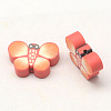 Handmade Polymer Clay Butterfly Beads X-CLAY-Q211-02-2