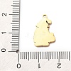 Christmas 304 Stainless Steel Enamel Pendants STAS-B112-02G-09-3