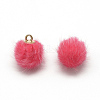 Faux Mink Fur Covered Charms WOVE-S084-36M-1