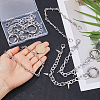 6Pcs 3 Style Aluminum Boot Strap Chains HJEW-HS00095-3
