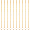 20Pcs Brass Chain Links connectors KK-BBC0021-48-7