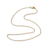 Brass Twisted Link Chain Necklaces NJEW-JN04866-3