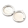Rack Plating Brass Locket Pendants KK-M263-03P-2