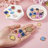 30Pcs 2 Styles UV Plating Acrylic Pendants PACR-TA0001-13-5