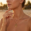 304 Stainless Steel Tree of Life Pendant Necklaces for Women WGC5BD4-01-1