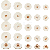 50Pcs 5 Styles 1-Hole Resin Shank Buttons BUTT-CY0001-43-1