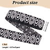 5 Yards Ethnic Style Embroidery Flat Polyester Elastic Rubber Cord/Band SRIB-FG0001-11B-2