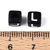 Initial Acrylic Horizontal Hole Beads OACR-ZX006-35L-3
