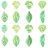 80Pcs 8 Colors UV Plating Acrylic Pendants OACR-YW0003-88-2