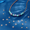 30Pcs 5 Styles 925 Sterling Silver Tibetan Style Beads Caps STER-PH0001-75-5
