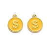 Golden Plated Alloy Enamel Charms ENAM-Q437-13S-1