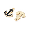 Light Gold Plated Alloy Enamel Charms ENAM-M219-07KCG-02-2