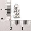 Initial Letter Brass with Cubic Zirconia Charms KK-Q814-26E-P-3