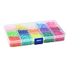 120G 15 Colors Opaque Acrylic Beads SACR-FS0001-28-6
