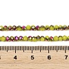 Electroplate Glass Beads Stradns EGLA-H114-02B-11-3