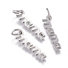 316 Surgical Stainless Steel Pendants X-STAS-L242-05P-1
