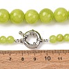 Dyed Round Natural Green Jade Graduated Beaded Necklaces GG-CBAA808-05P-F-5