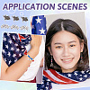 120Pcs 2 Styles Tibetan Style Zinc Alloy Flag Pendants FIND-PJ0001-06-8